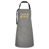 Lauben pieper - Kontrastschürze - Grau/Schwarz