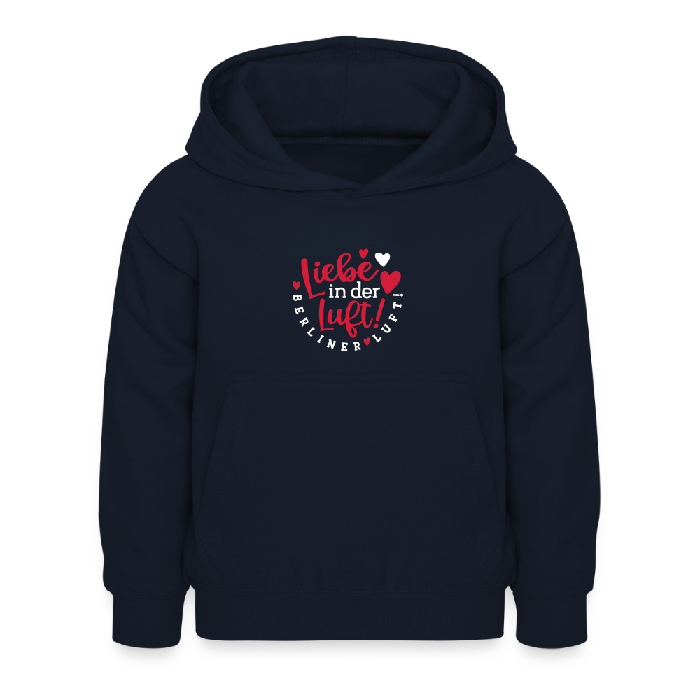 Liebe in der Luft! Berliner Luft! - Kinder Hoodie - Navy