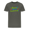 Charme? Hab ick, brauch ick nich! - Männer Premium T-Shirt - Asphalt