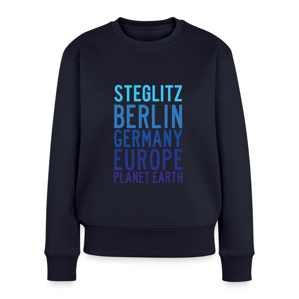 Steglitz Planet Earth - Frauen Premium Pullover - Navy
