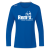 Remix. - Frauen Sport Langarmshirt - Royalblau