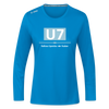 U7 - Frauen Sport Langarmshirt - Saphirblau