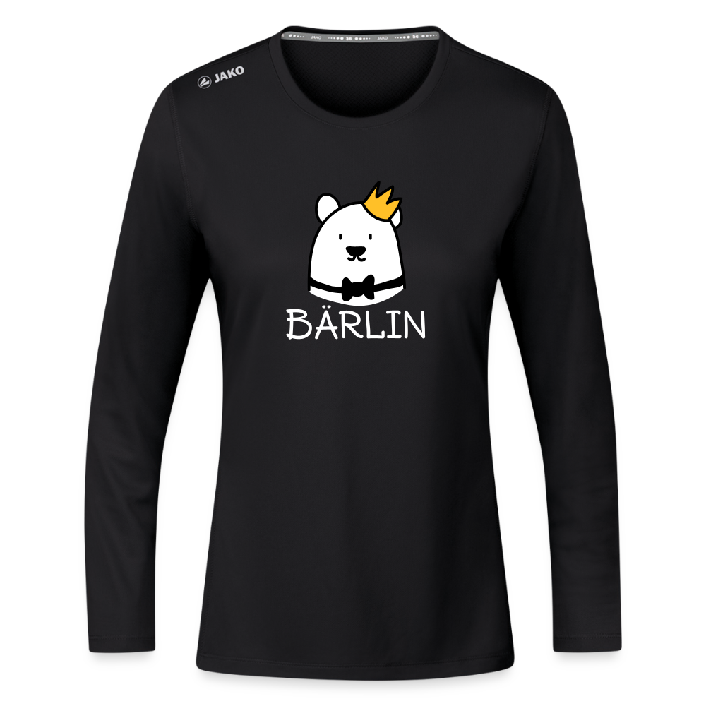 Bärlin - Frauen Sport Langarmshirt - Schwarz