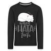 Warn hata Tach - Kinder Langarmshirt - Schwarz