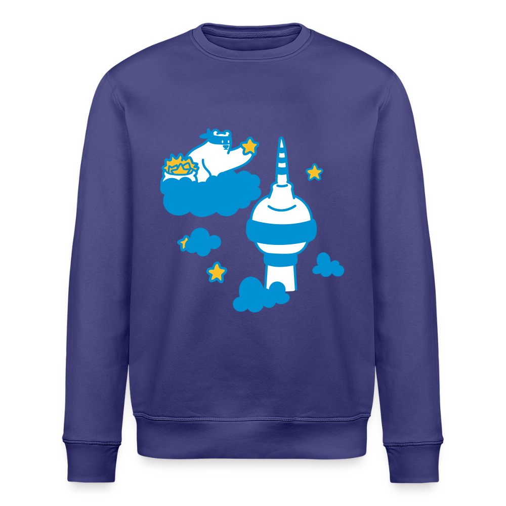 Berliner Bär bei Nacht - Unisex Bio Sweatshirt - Dämmerung