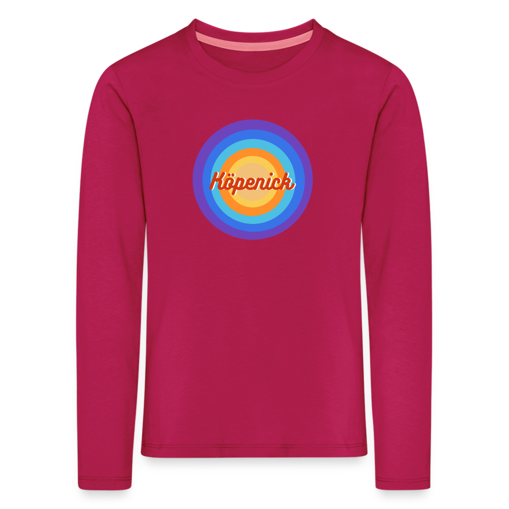 Köpenick Retro - Kinder Langarmshirt - dunkles Pink