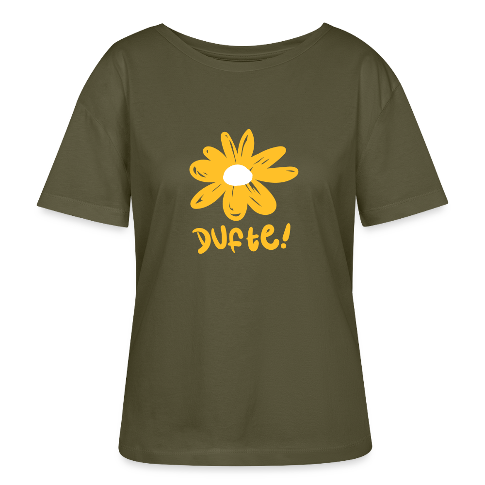 Dufte - Relaxed Rundhals Frauen Bio-T-Shirt - Khaki