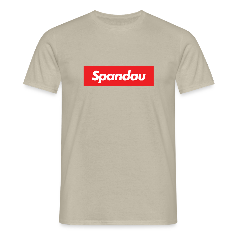 Spandau rot - Männer Premium T-Shirt - Sandbeige