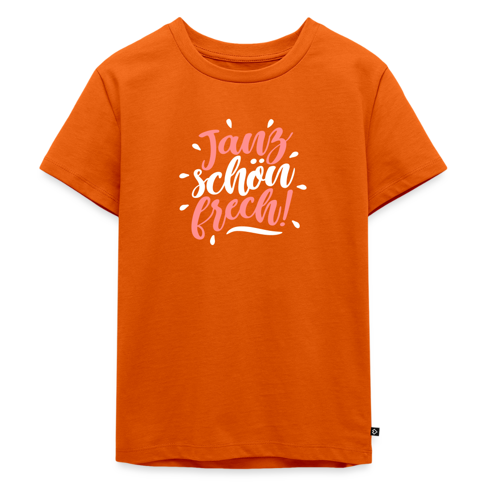 Janz schön frech! - Kinder Premium T-Shirt - Orange