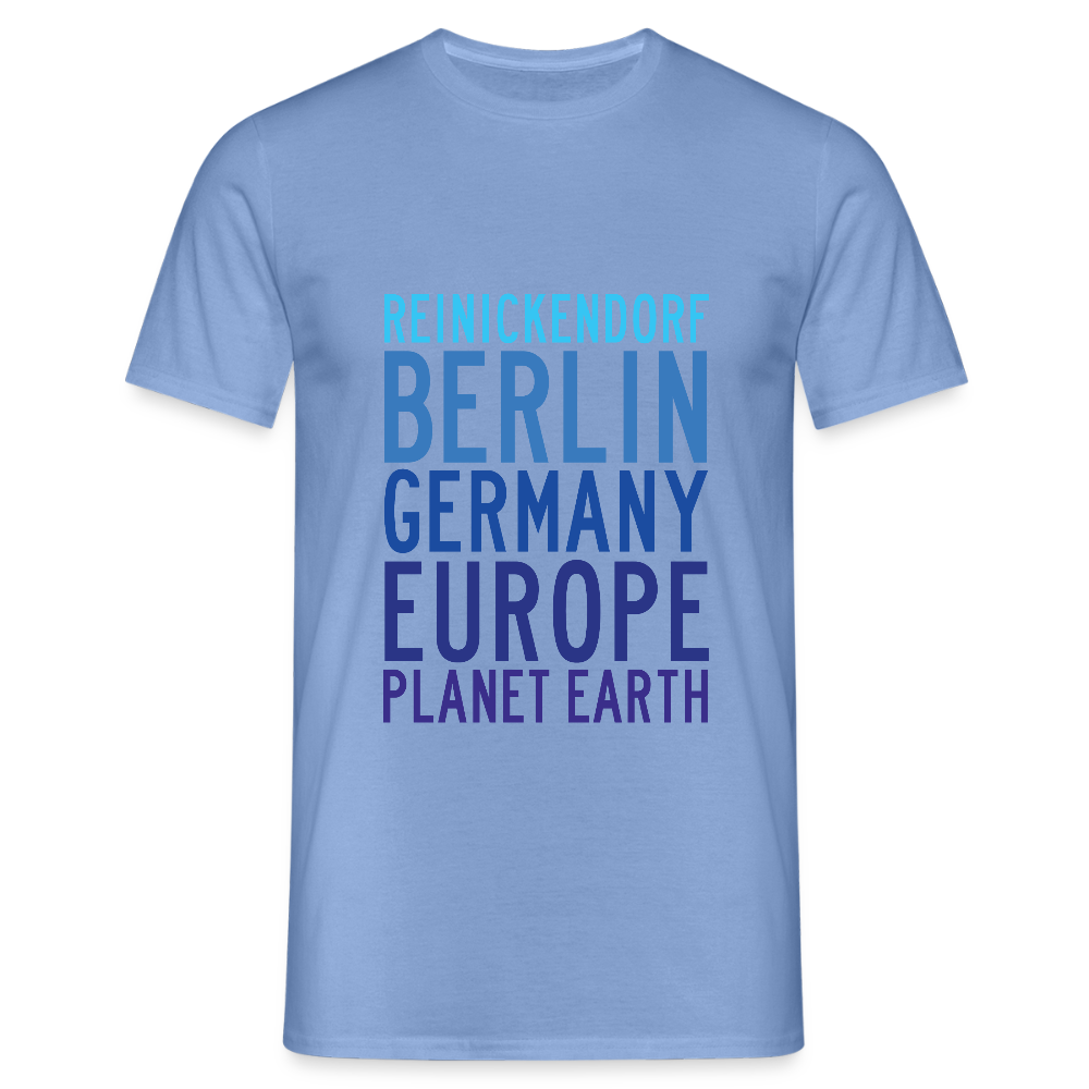 Reinickendorf Planet Earth - Männer Premium T-Shirt - carolina blue