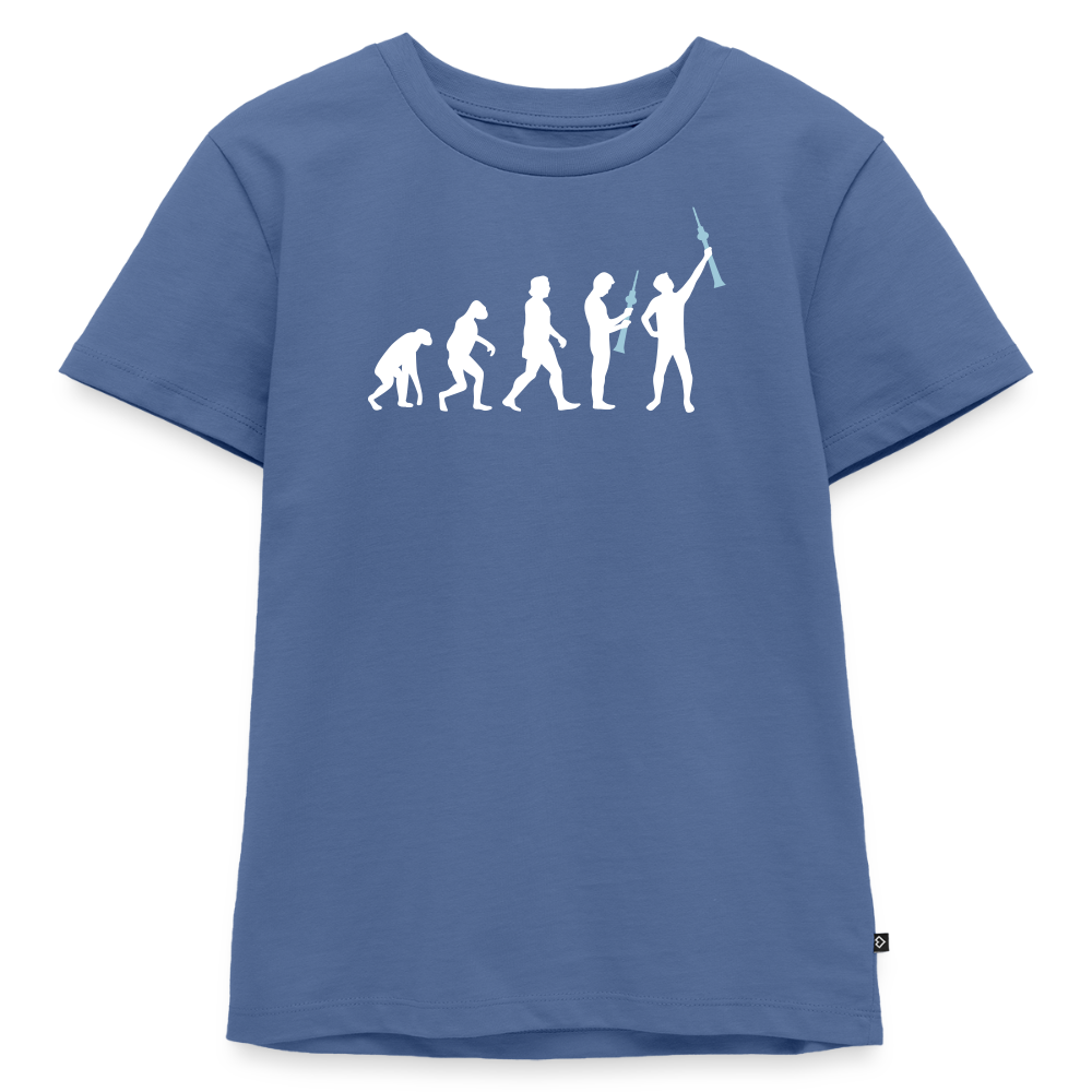Evolution - Kinder Premium T-Shirt - Taubenblau