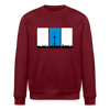Berliner Skyline in Streifen - Unisex Bio Sweatshirt - Burgunderrot