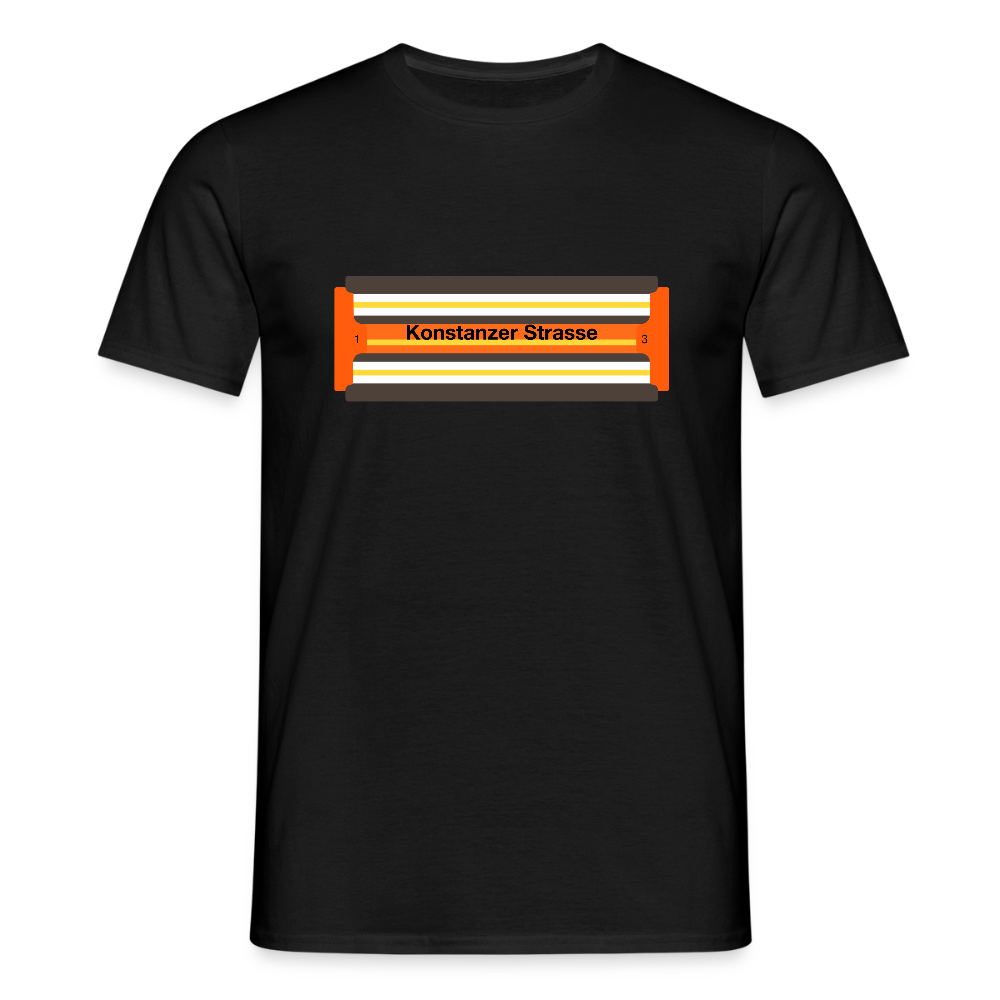 Konstanzer Strasse - Männer Premium T-Shirt - Schwarz