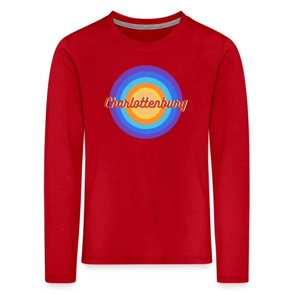 Charlottenburg Retro - Kinder Langarmshirt - Rot