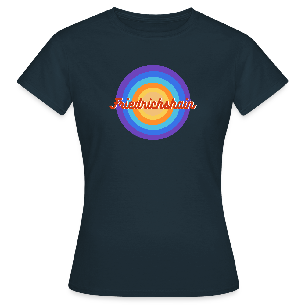 Friedrichshain Retro - Frauen Premium T-Shirt - Navy