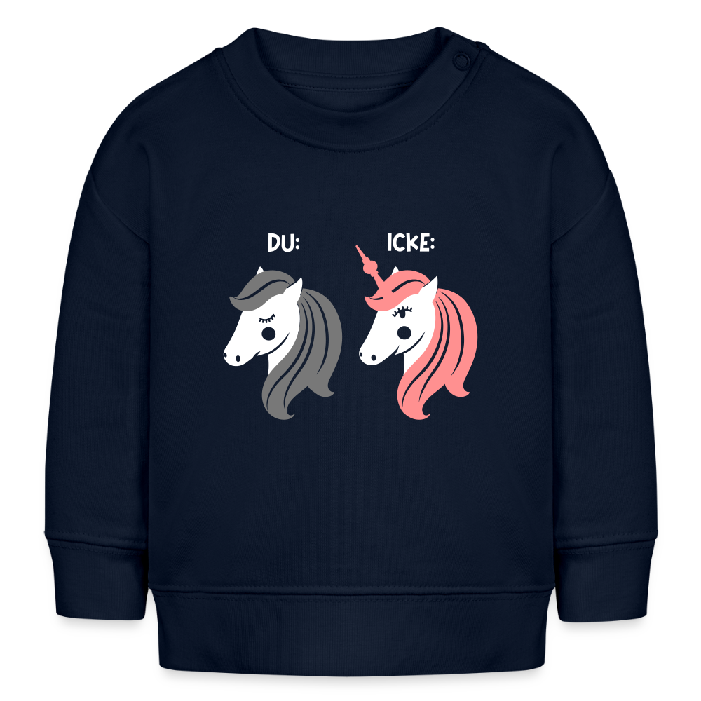 Berliner Einhorn - Baby Bio Pullover - Navy
