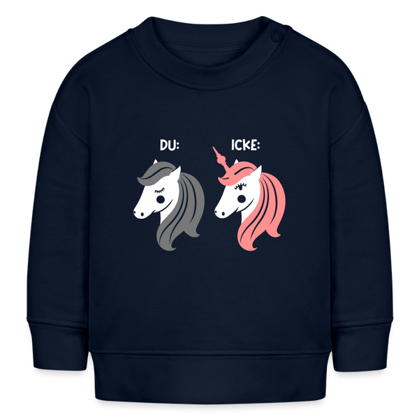 Berliner Einhorn - Baby Bio Pullover - Navy