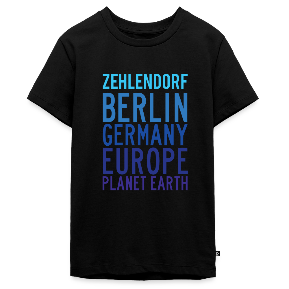 Zehlendorf Planet Earth - Teenager Premium T-Shirt - Schwarz
