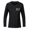 Dit is dufte - Frauen Sport Langarmshirt - Schwarz