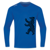 Berliner Bär im Netz - weiß - Männer Sport Langamshirt - Royalblau