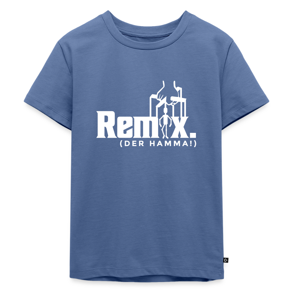 Remix. - Kinder Premium T-Shirt - Taubenblau