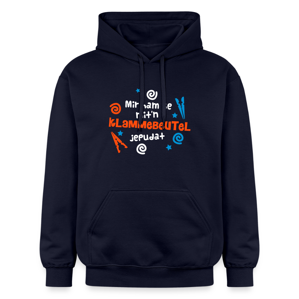 Mit'n Klammabeutel jepudat - Hoodie - Navy