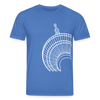 Der Turm von unten - weiß - Unisex Bio T-Shirt - Achtsames Blau