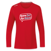 Keene Zeit für Blabla! - Frauen Sport Langarmshirt - Rot