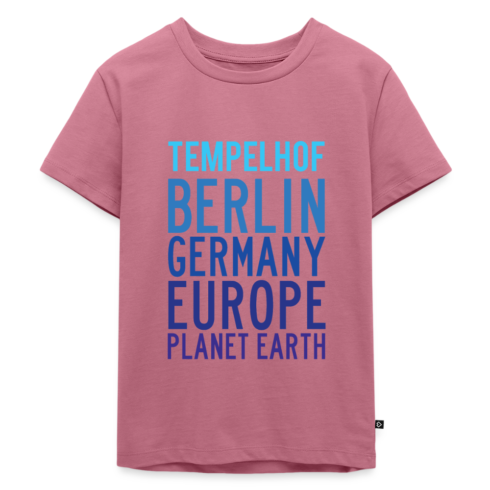 Tempelhof Planet Earth - Kinder Premium T-Shirt - Mauve