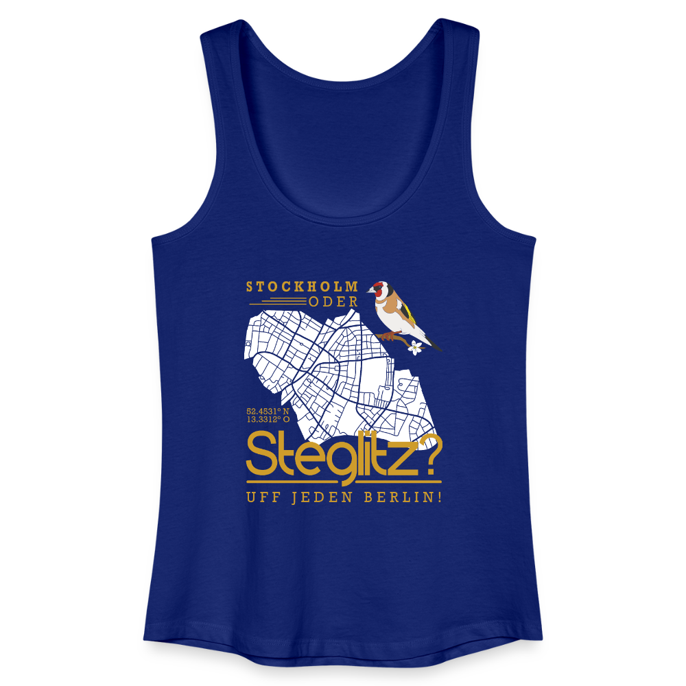 Stockholm oder Steglitz - Frauen Bio Tank Top - Königsblau