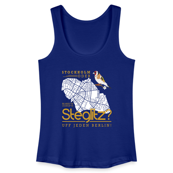 Stockholm oder Steglitz - Frauen Bio Tank Top - Königsblau