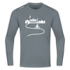 Aus der Stadt - Männer Sport Langamshirt - Grau