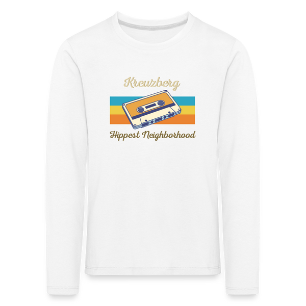 Kreuzberg Hippest Neighborhood - Kinder Langarmshirt - Weiß