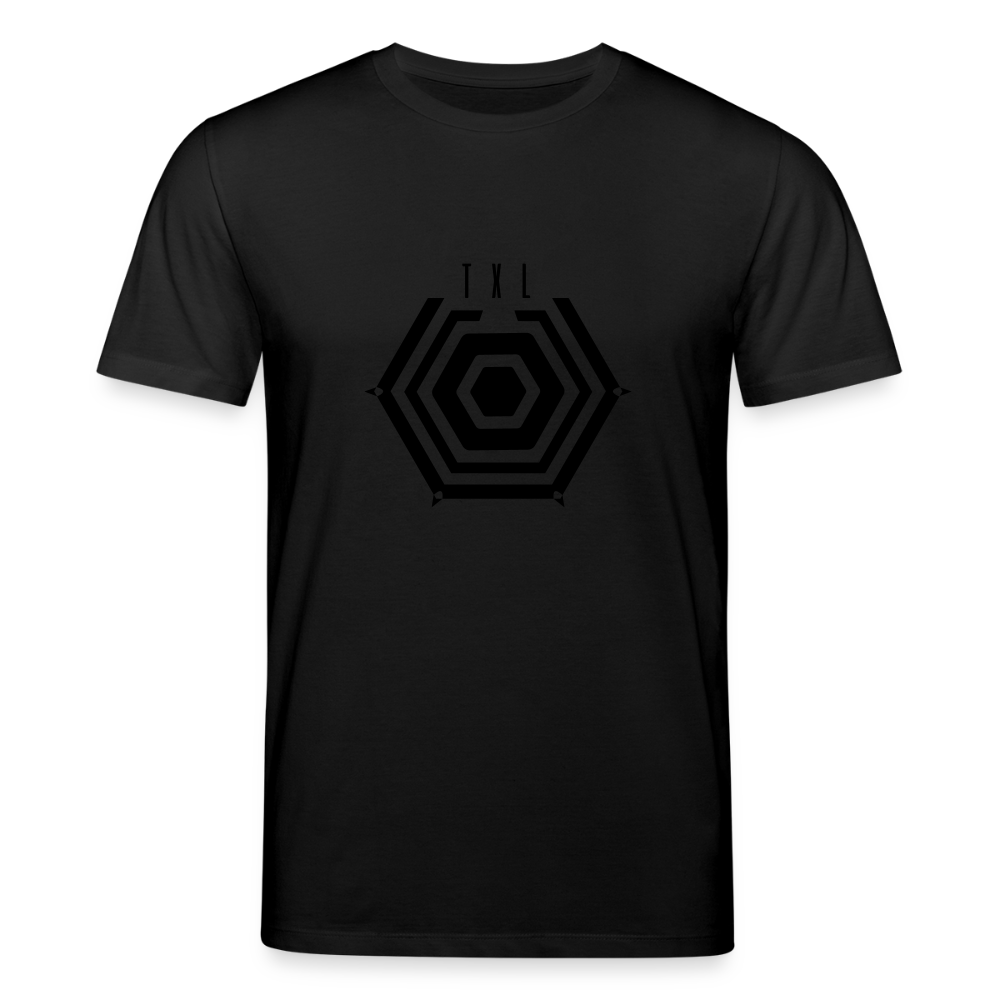 Tegel TXL Umrisse - Unisex Bio T-Shirt - Schwarz