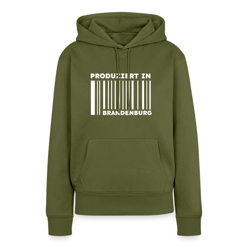 PRODUZIERT IN BRANDENBURG - Frauen Premium Hoodie - Khaki