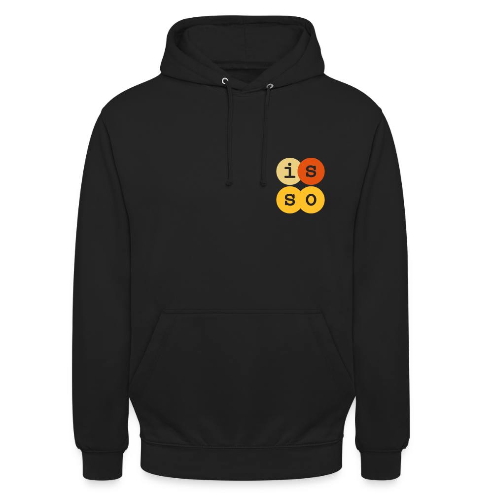 IsSo - Unisex Hoodie - Schwarz