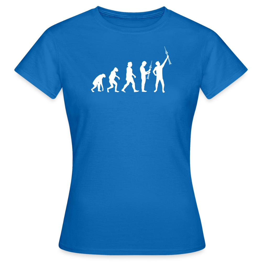 Evolution - Frauen Premium T-Shirt - Royalblau