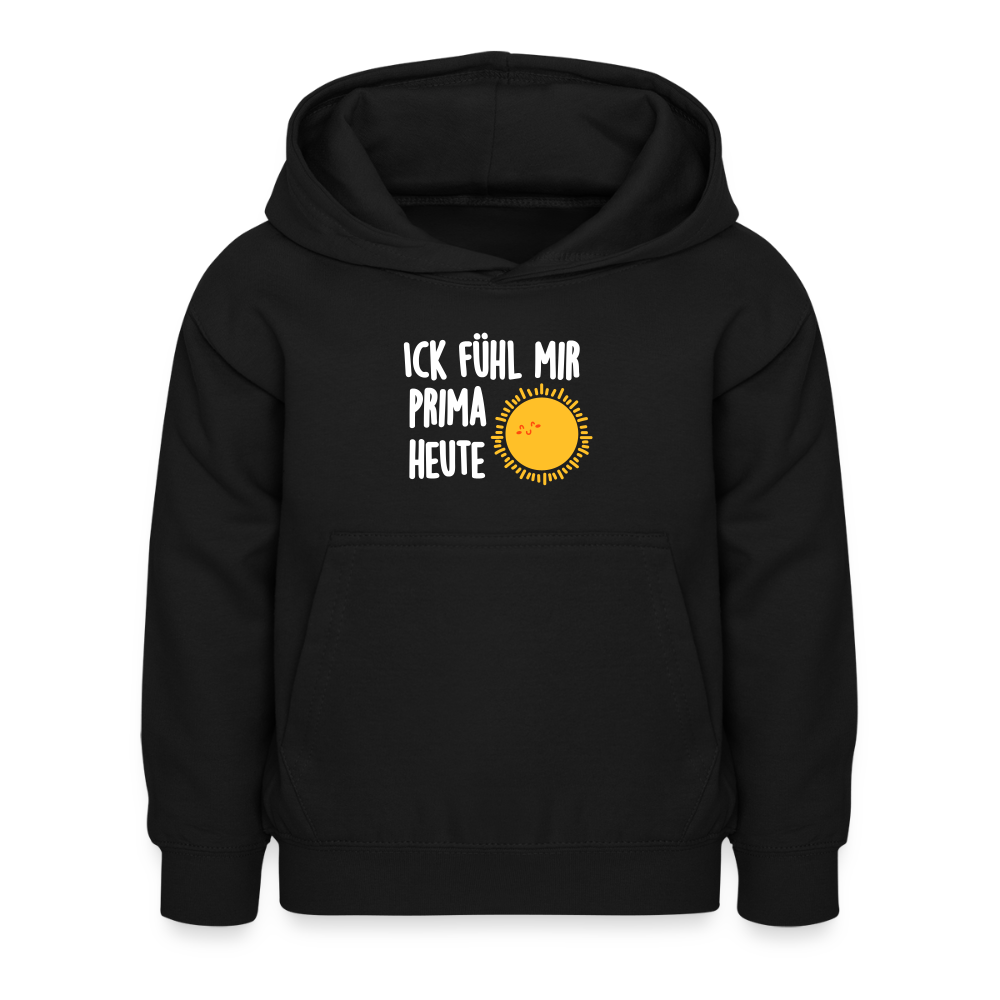 Ick fühl mir prima - Kinder Hoodie - Schwarz