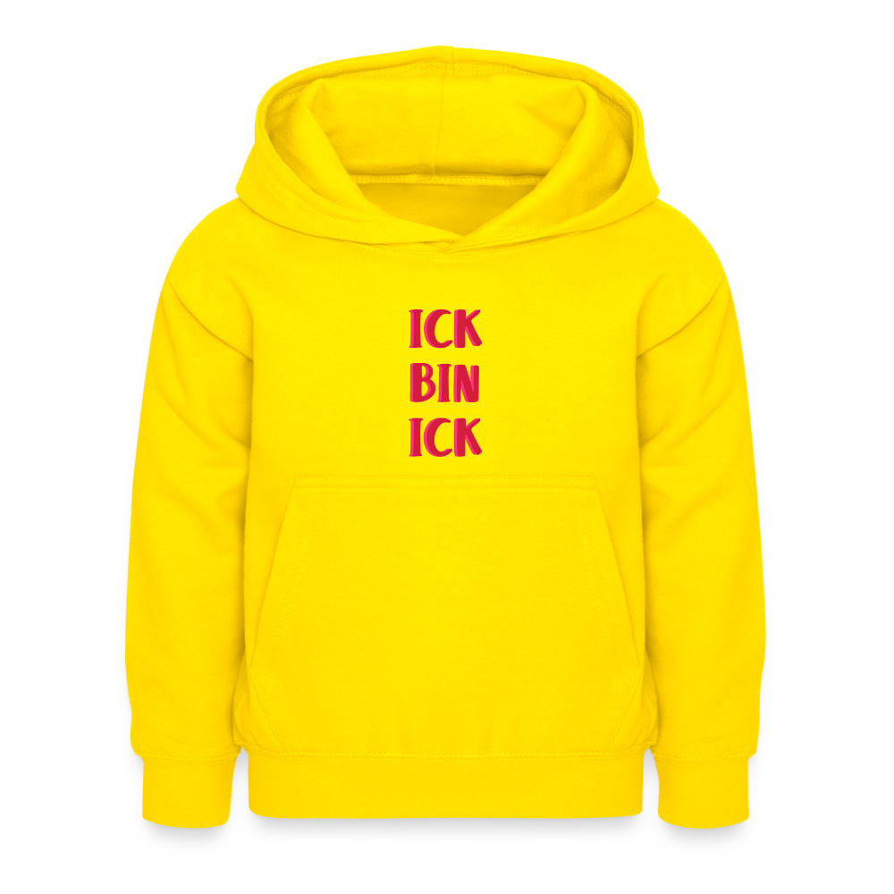 Ick bin Ick! - Kinder Hoodie - Gelb
