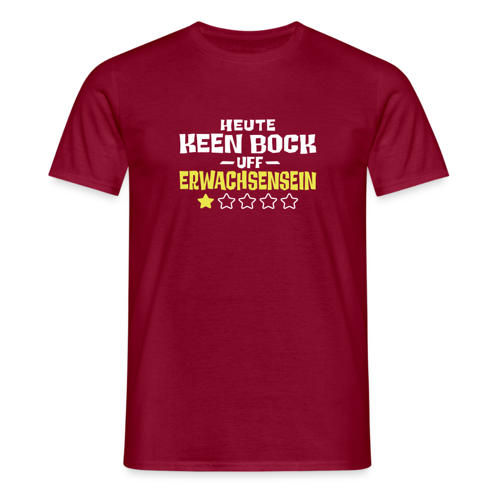 Keen Bock uff Erwachsensein - Männer Premium T-Shirt - Ziegelrot