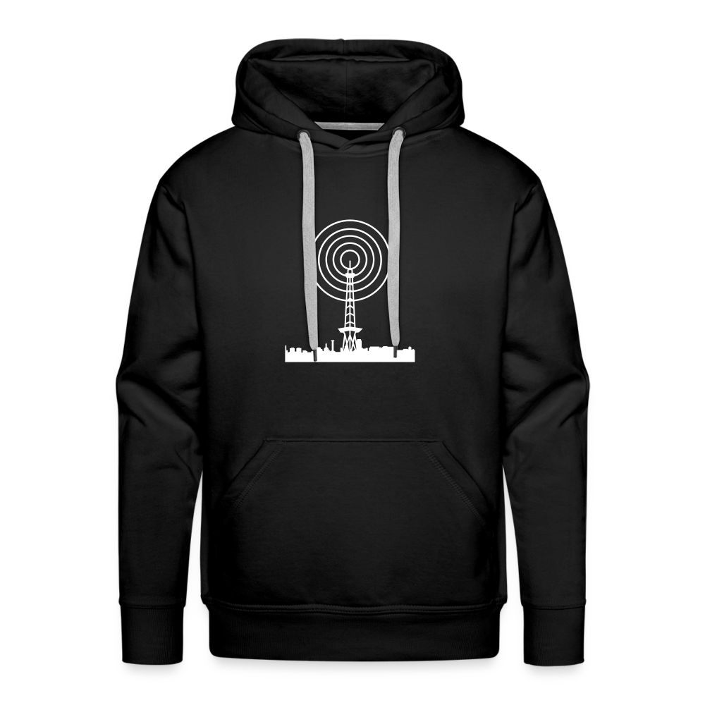 Funkturm im Fokus - Männer Premium Hoodie - Schwarz