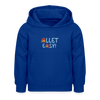 Allet Easy! - Kinder Hoodie - Royalblau