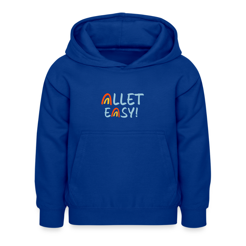 Allet Easy! - Kinder Hoodie - Royalblau