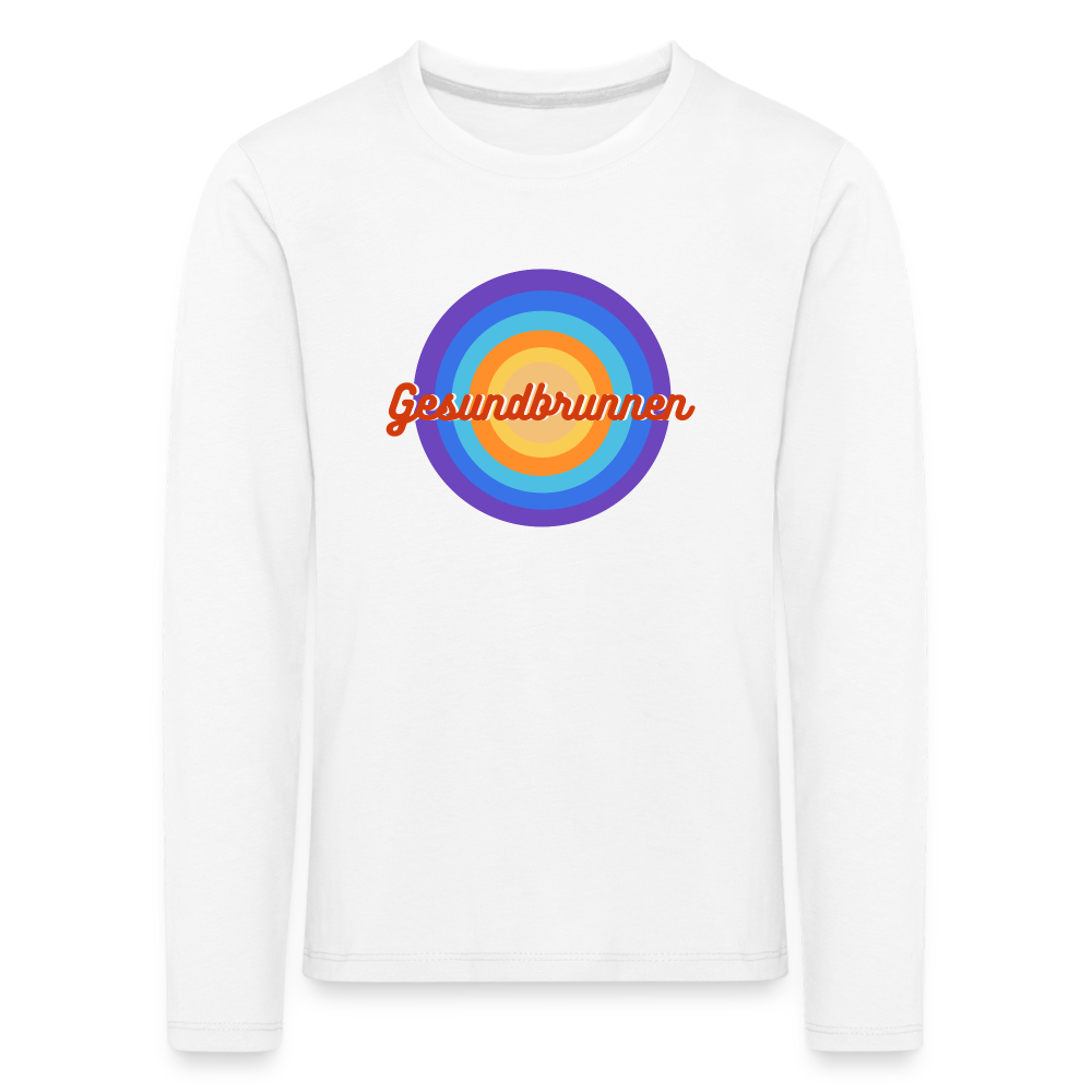 Gesundbrunnen Retro - Kinder Langarmshirt - Weiß