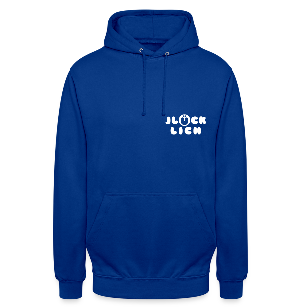 Jlücklich - Unisex Hoodie - Royalblau