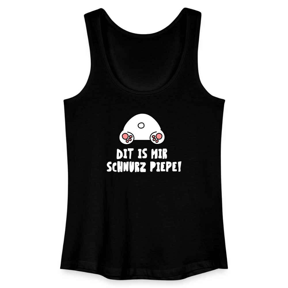 Dit is mir Schnurz Piepe - Frauen Bio Tank Top - Schwarz