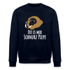 Dit is mir Schnurz Affe - Unisex Bio Sweatshirt - Navy