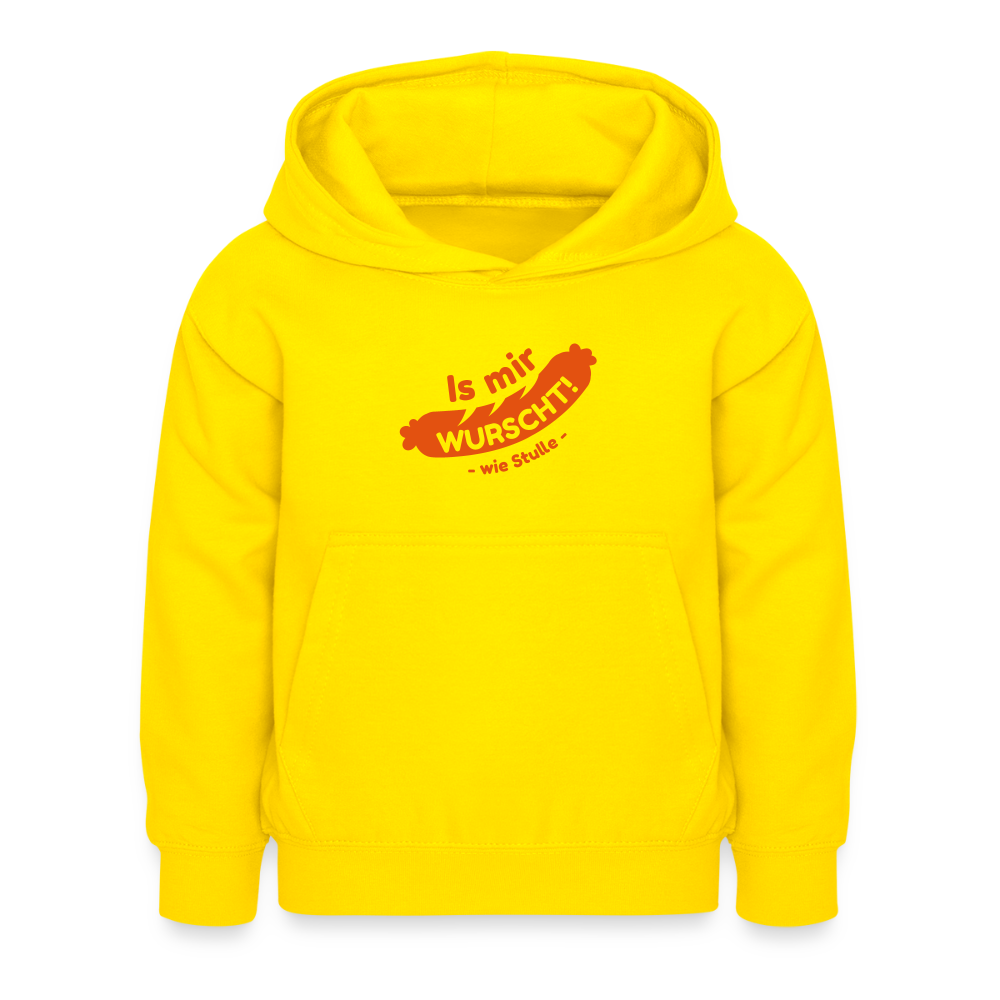 Is mir Wurscht - Kinder Hoodie - Gelb