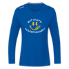 Wat Hast’n Ausjefressen - Frauen Sport Langarmshirt - Royalblau
