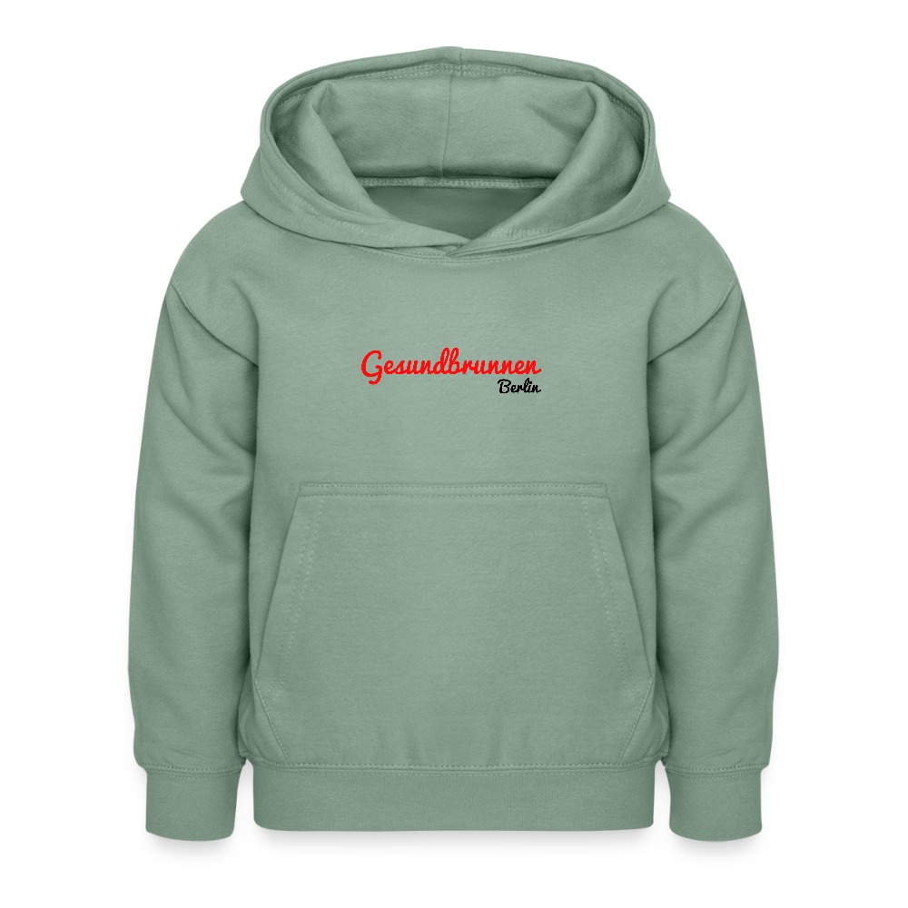 Gesundbrunnen Berlin - Kinder Hoodie - Graugrün